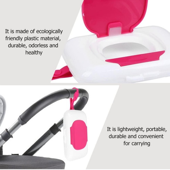 Plastic Wet Wipes Dispensers, Refillable Baby Wipe Cases, Travel Office Personal - Picture 10 of 11